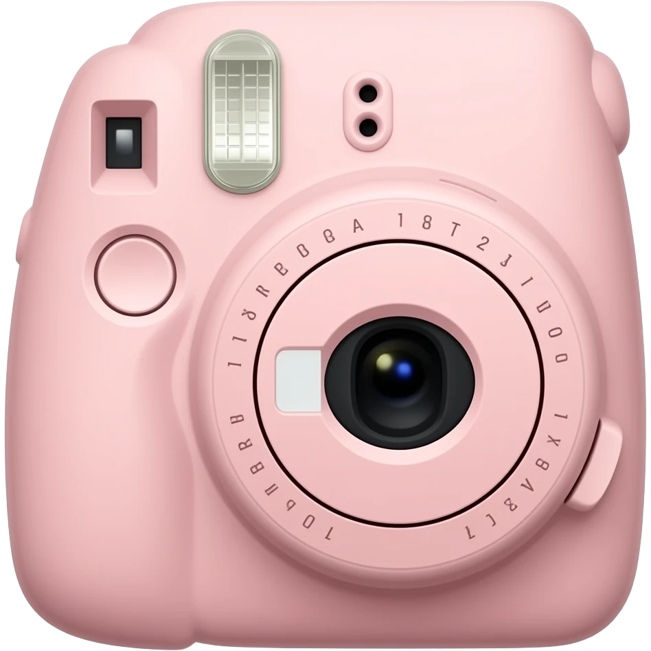 Light Pink polaroid camera emoji