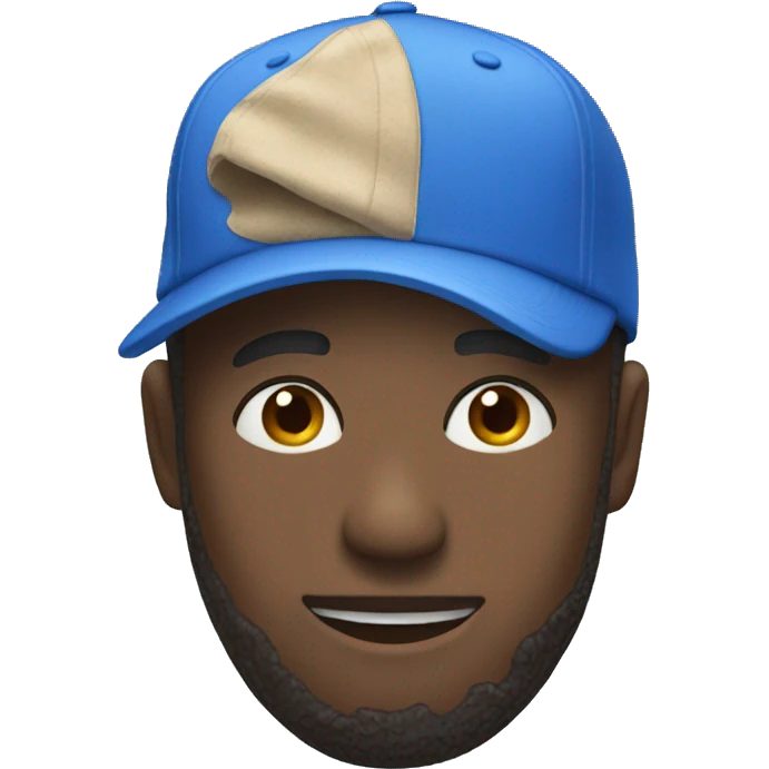 Blue Baseball cap emoji