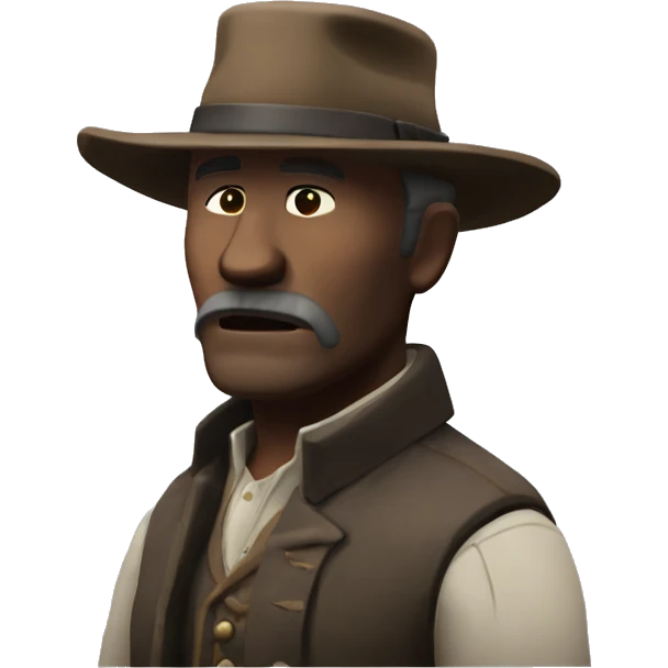 Uncle from rdr2 with back pain emoji
