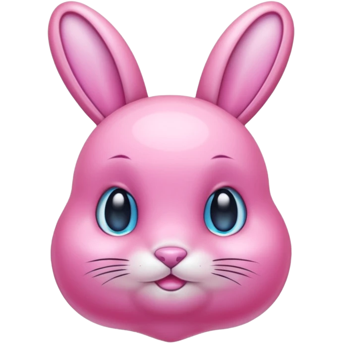  crystallized bunny pink emoji