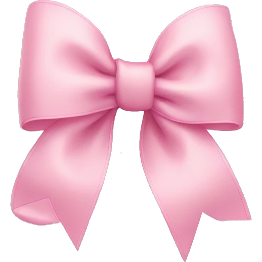 Baby pink bow emoji