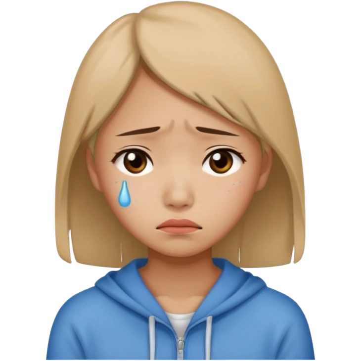 chinese teenage female having Heartbreak - feeling of deep sadness when love ends emoji