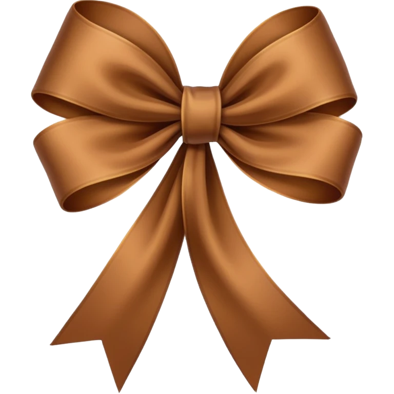 Brown ribbon and white copy paste emoji