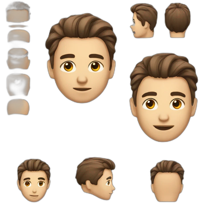 Homme cheveux très long emoji