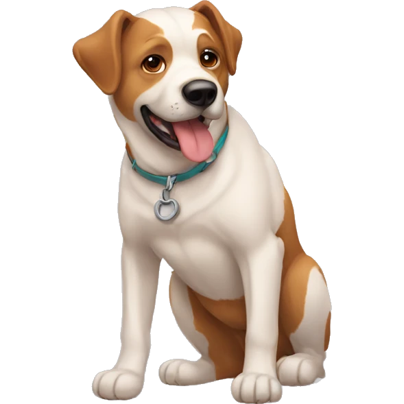 Perro con oso emoji