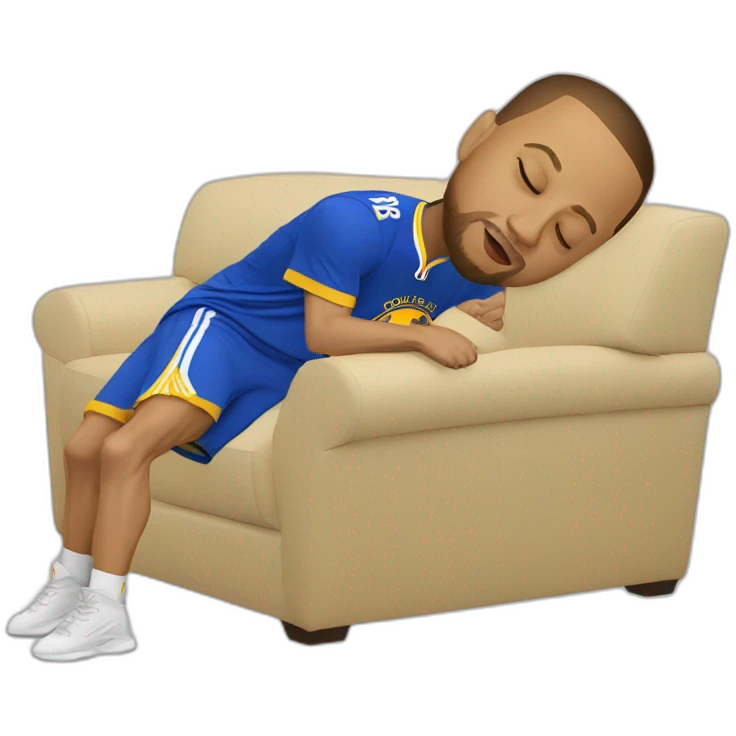 Steph curry does a nap emoji