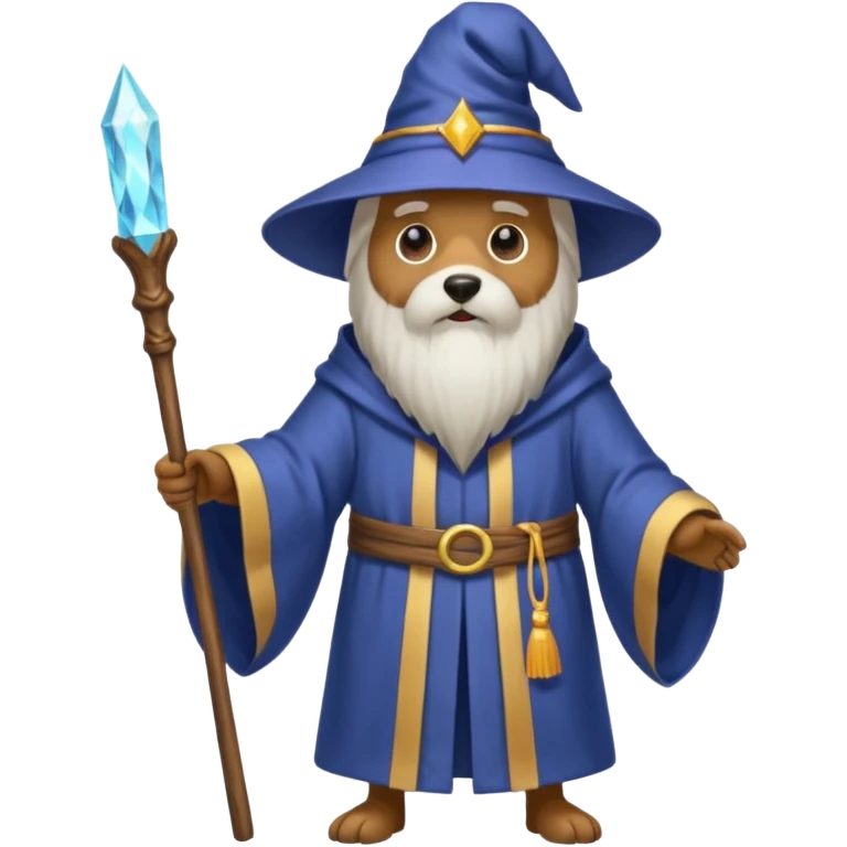 Dog wizard emoji