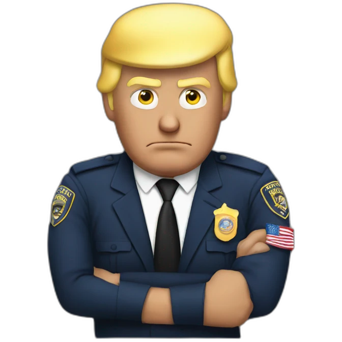 trump-getting-arrested emoji