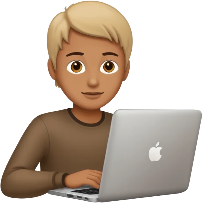 person working working on a laptop emoji
