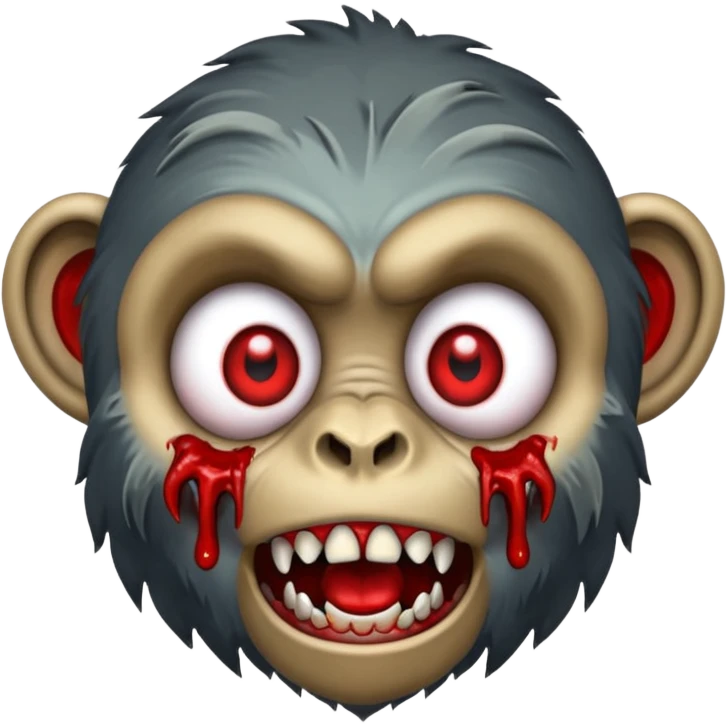 Zombie monkey emoji
