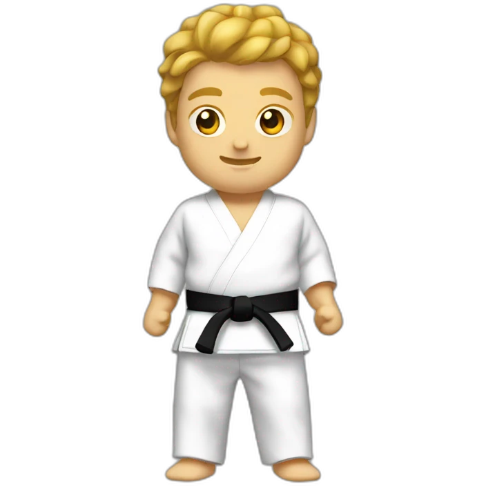 Karateka master black belt emoji