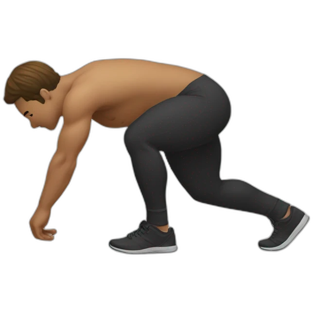 squats left leg emoji