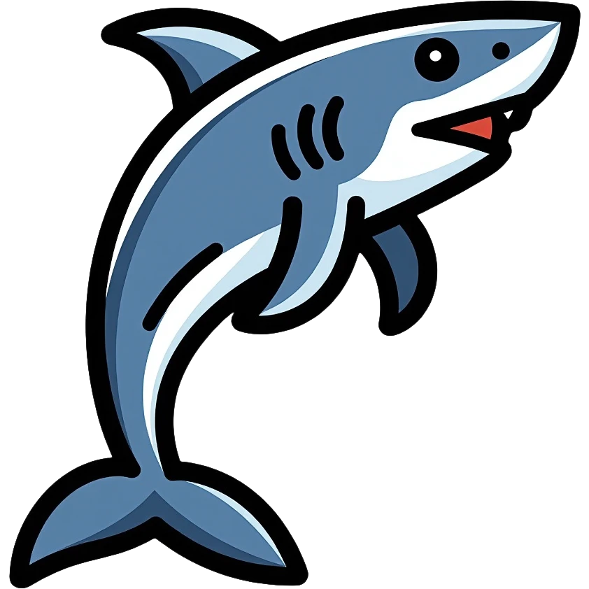 shark wearing Nike shoes emoji