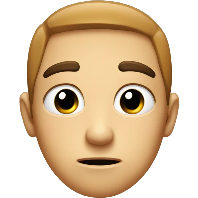 sad eyebrows, smile emoji