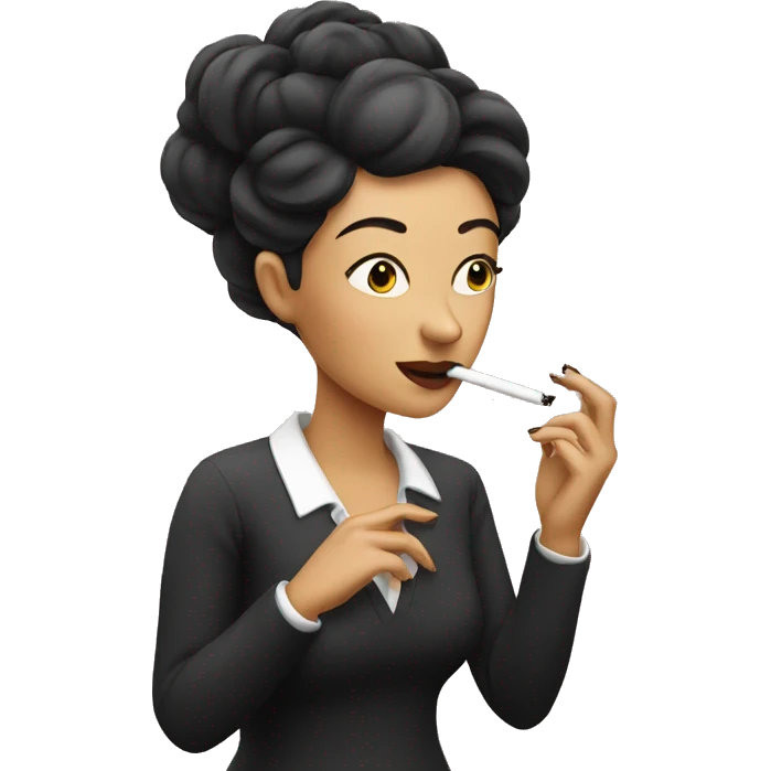 Lady smoking  emoji