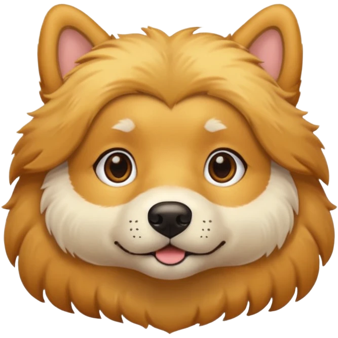 golden dog short fur emoji