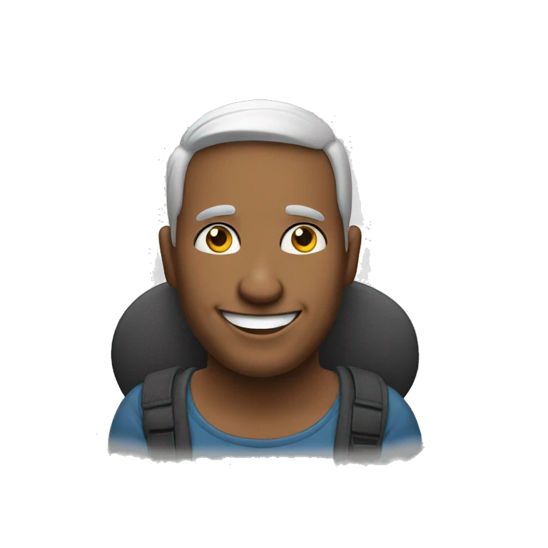 homem sorrindo emoji