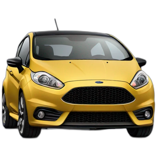 black ford fiesta st emoji