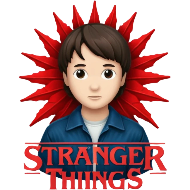 Stranger things logo emoji