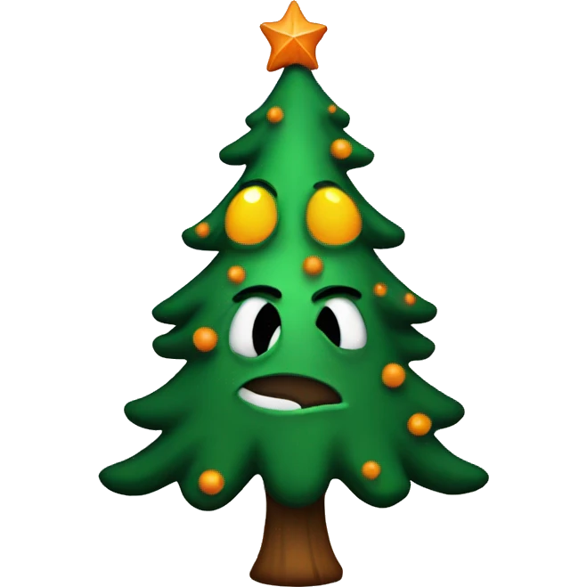 Halloween Christmas tree emoji