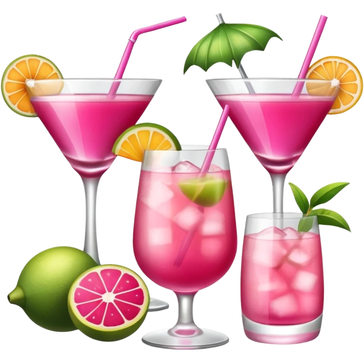 Pink drinks in cabo  emoji