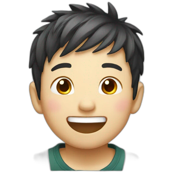 chinese boy laughing emoji