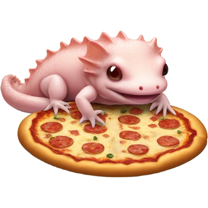 axolotl eating pizza emoji