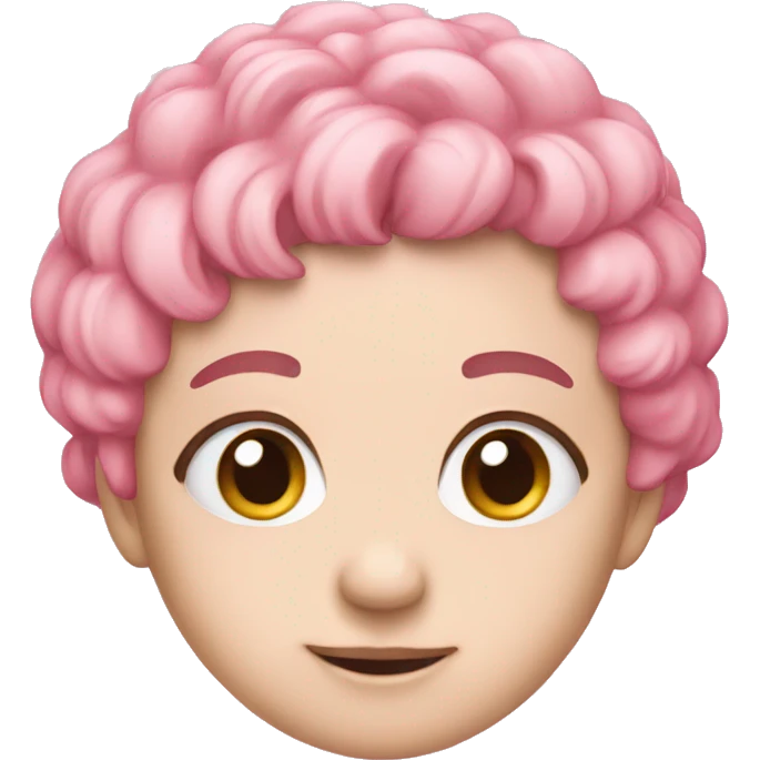 Cute pink emoji