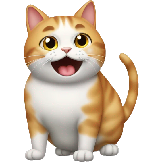 Cat farting emoji