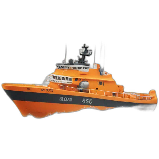 orange rescue ship emoji