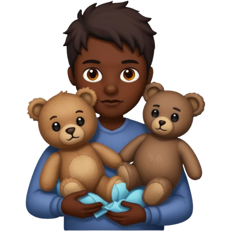 Demon hurting a teddy bear emoji