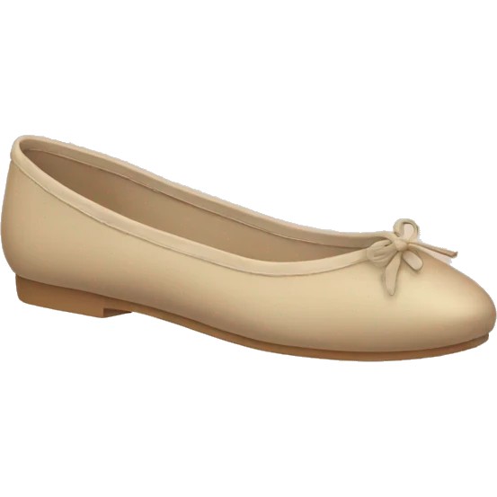 Beige ballet flats emoji
