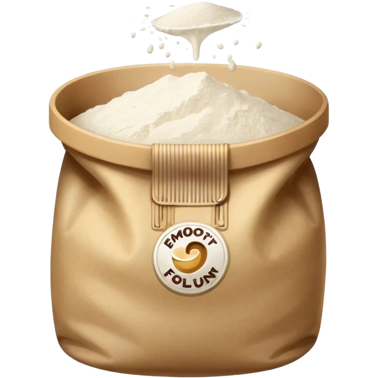 open bag of flour emoji