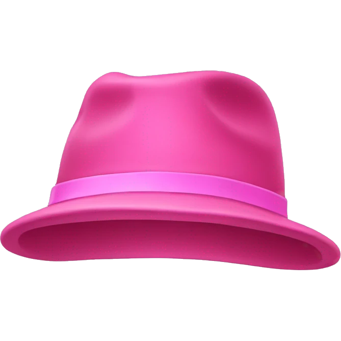 Pink hat emoji
