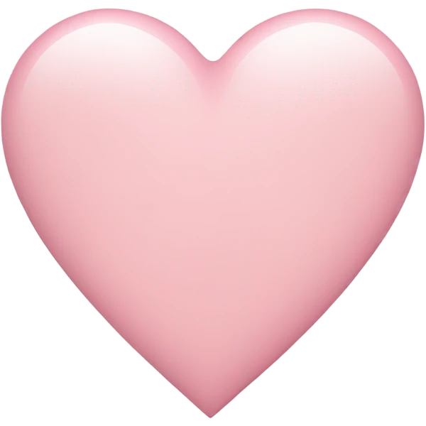 pastel pink heart emoji