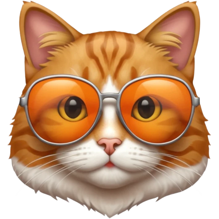 Cat wearing sunglasses emoji