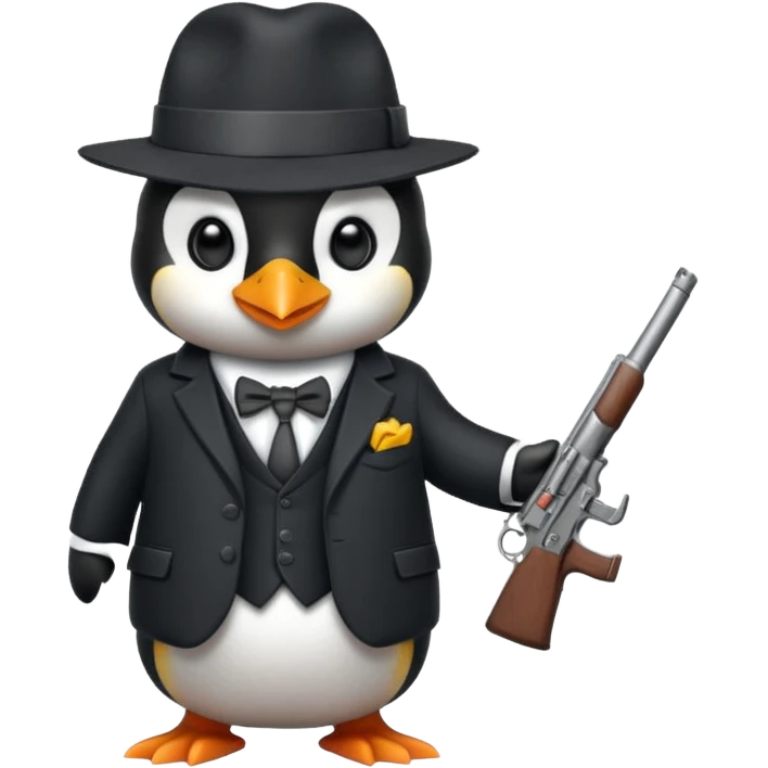 Penguin  gangster  emoji
