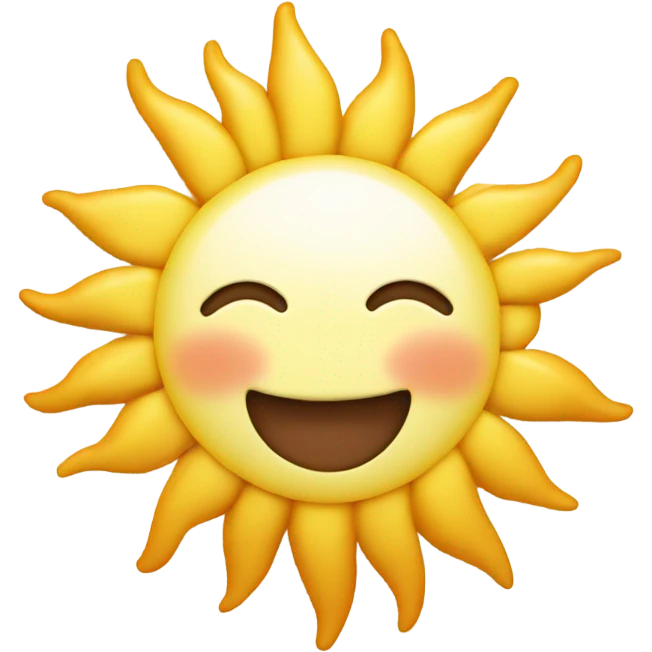 Sun saying good morning  emoji