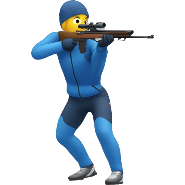 a person shooting in Biathlon emoji