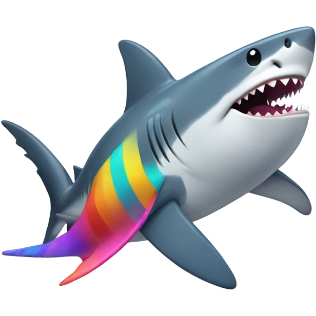 Shark dancing in dress  emoji