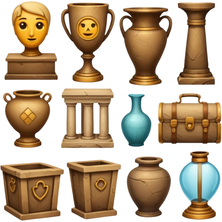 müze itemleri emoji