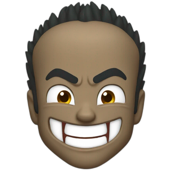 Vegeta laughing emoji