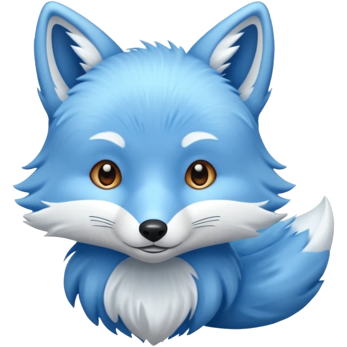 Blue fox emoji