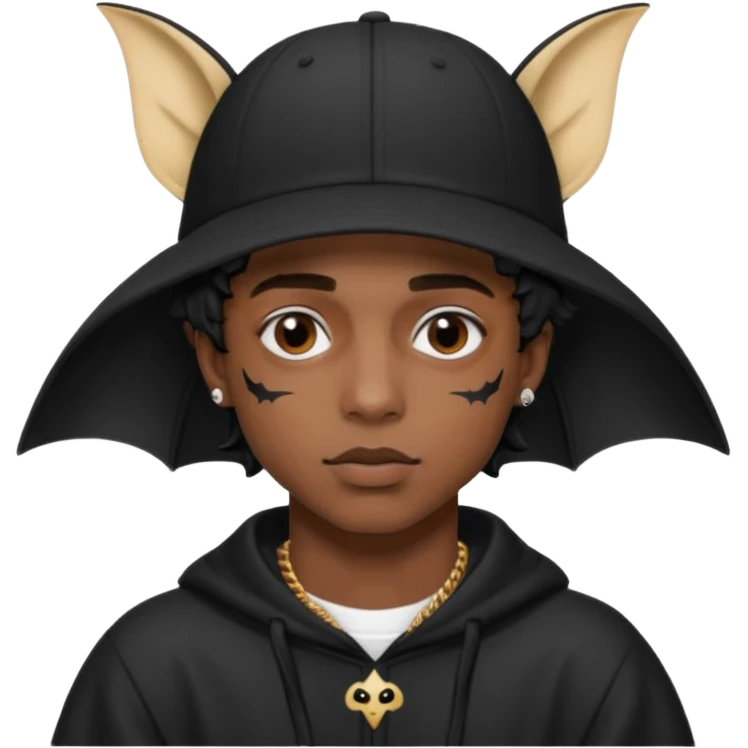 Bonnet de chauve-souris de playboi cartier  emoji