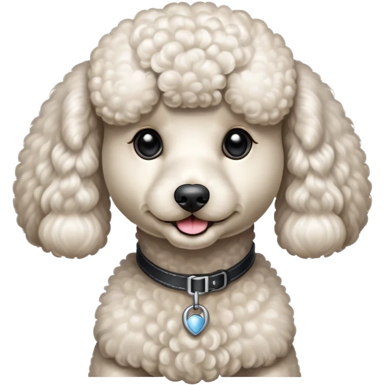 Poodle showing OK emoji