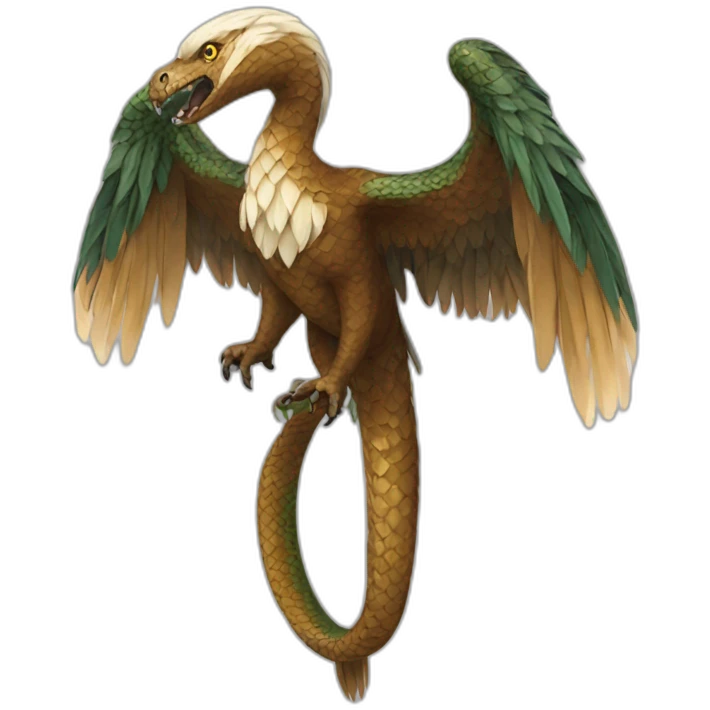 Aigle attrape serpent emoji