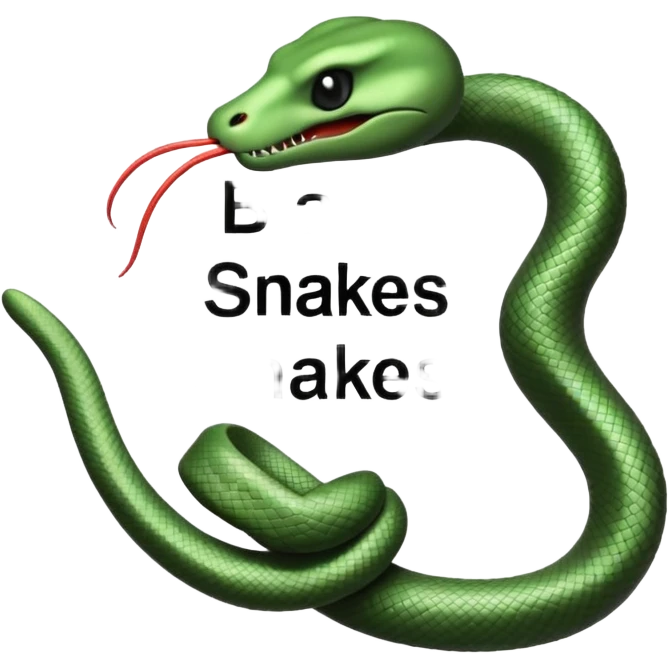Text that reads “Blame Snakes” emoji