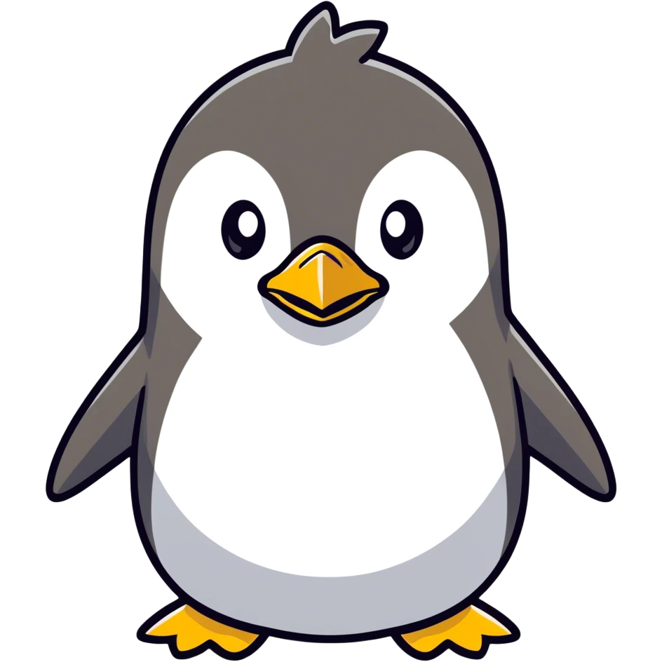 Angry penguin emoji
