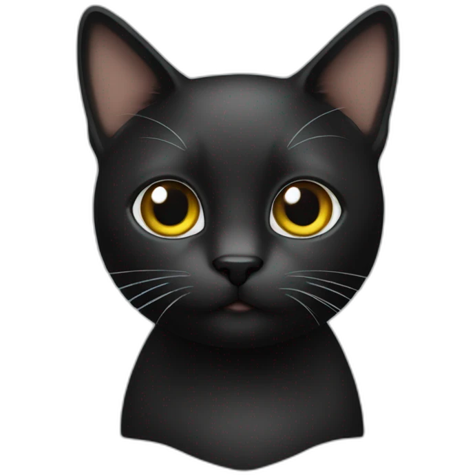 Cat black emoji