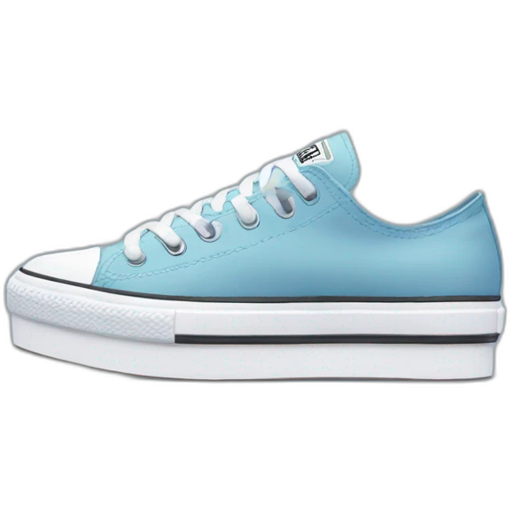 Converse shoes flatform emoji